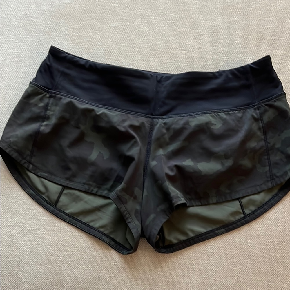 Women's Black Camo Shorts